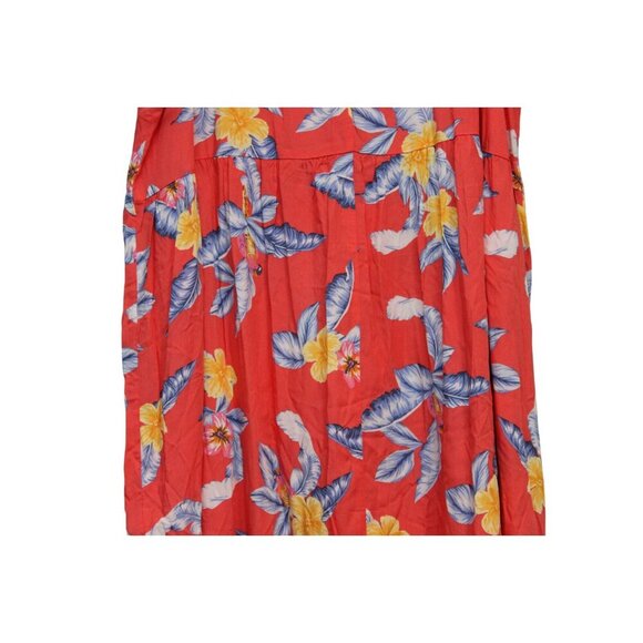 NWT Old Navy Midi Dress Size 3X Multicolor Tropical Beach Floral Tiered Hawaiian - Picture 10 of 13